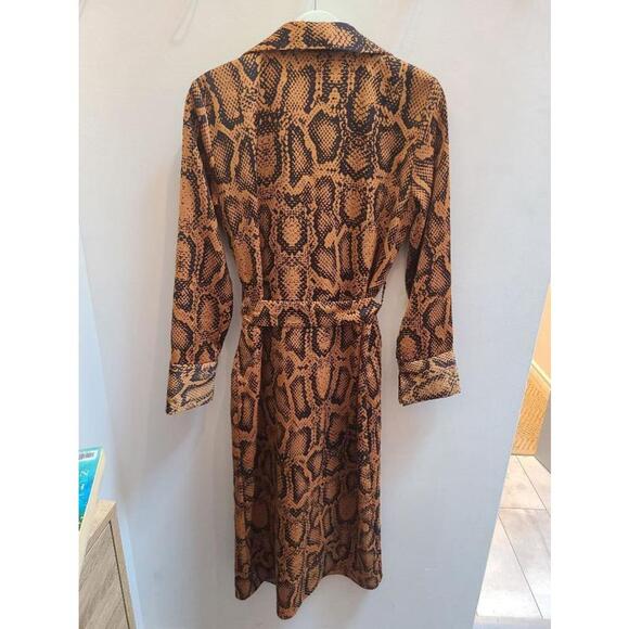 Zara Copper Python Print Midi Dress - Size XS - Picture 9 of 14